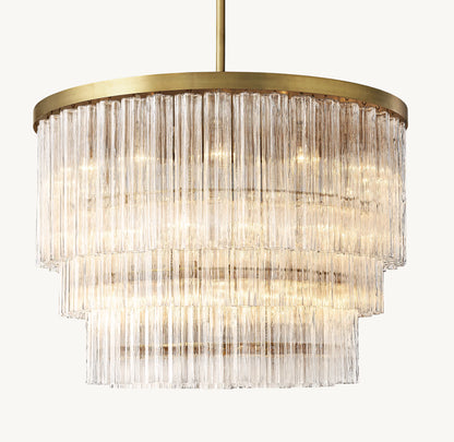 Cielo Three-Tier Round Chandelier