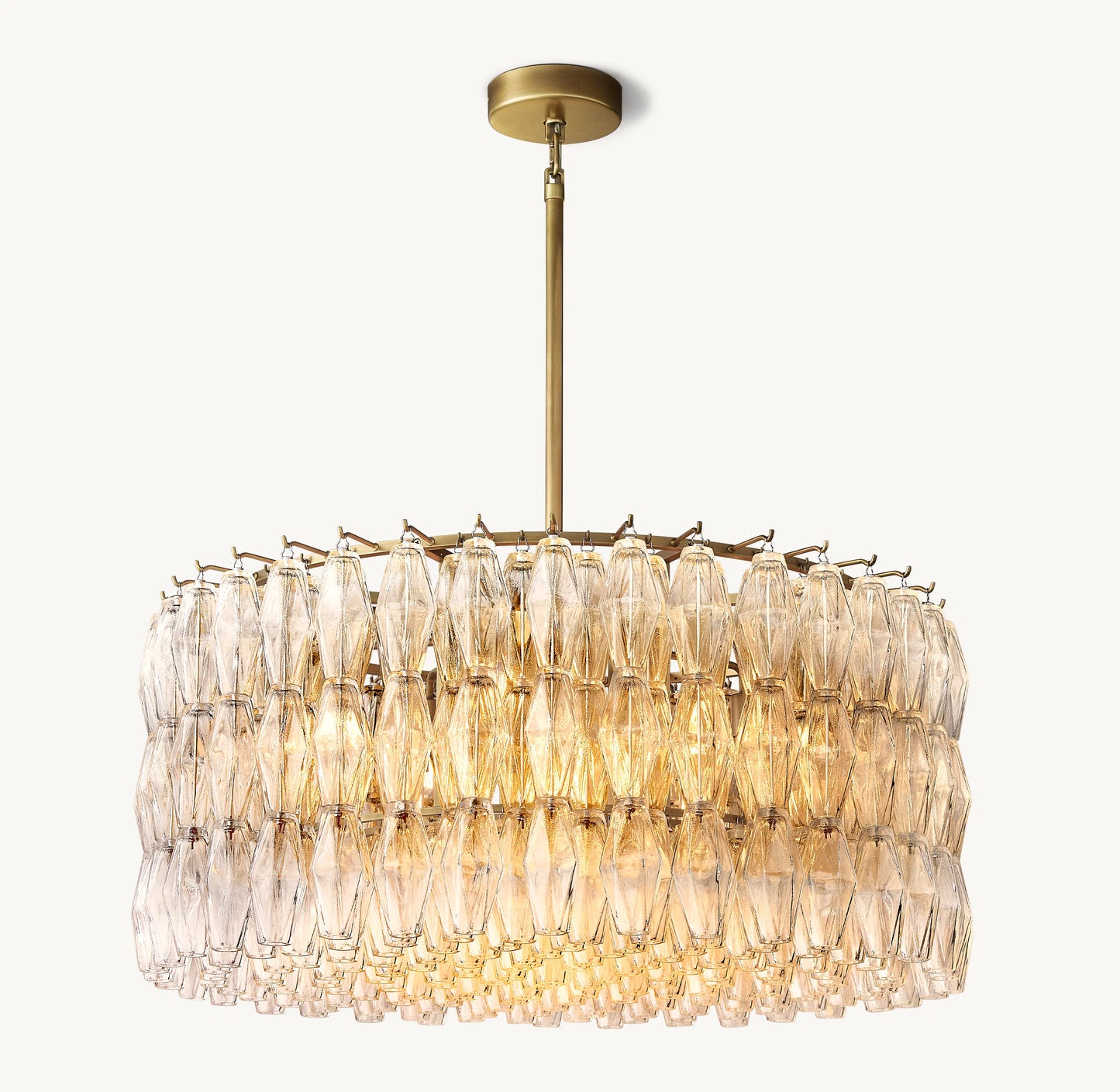 Chiara Clear Glass Round Chandelier