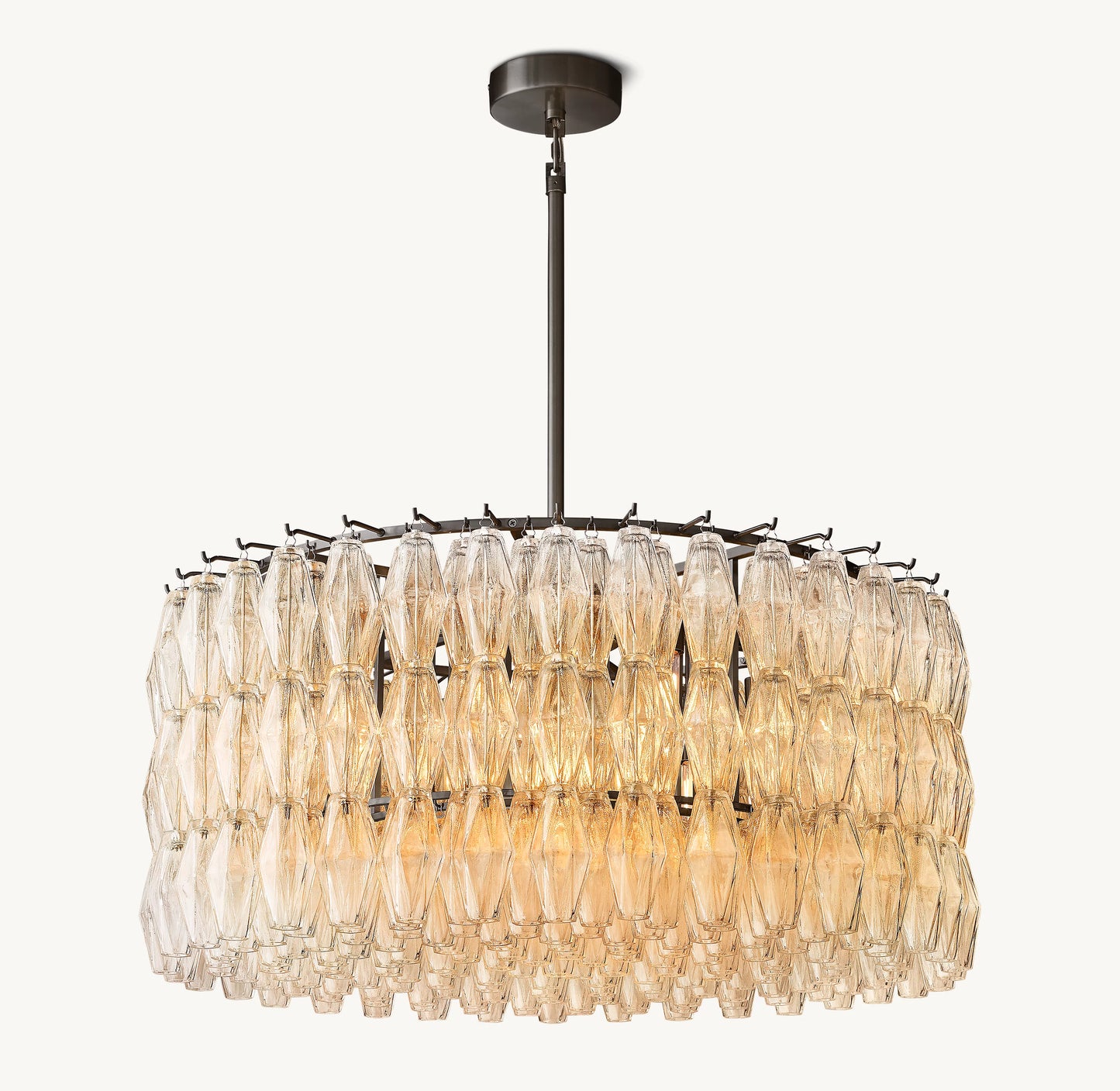 Chiara Clear Glass Round Chandelier