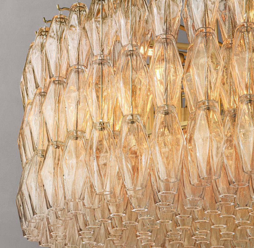 Chiara Clear Glass Round Chandelier