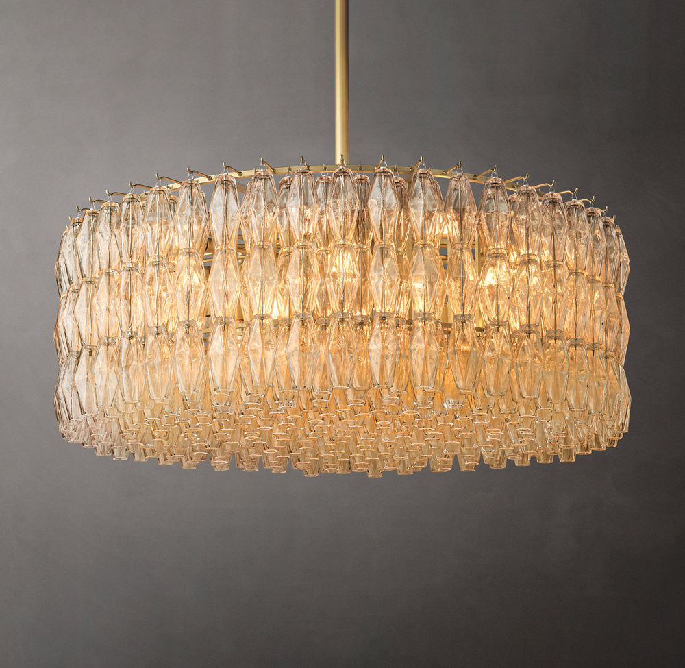 Chiara Clear Glass Round Chandelier