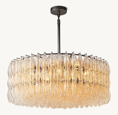 Chiara Clear Glass Round Chandelier