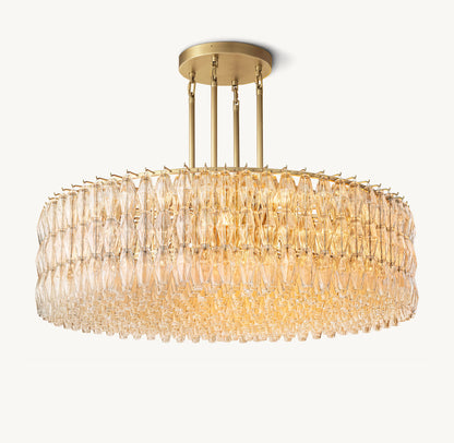 Chiara Clear Glass Round Chandelier