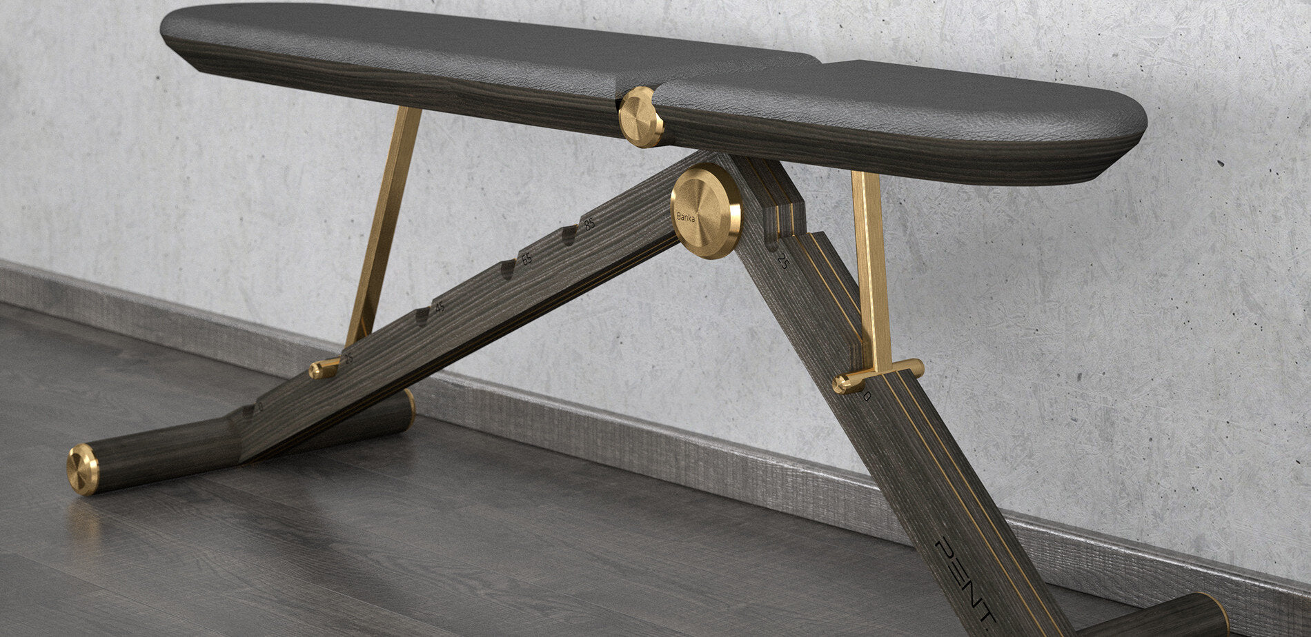 Luxury shop weight bench