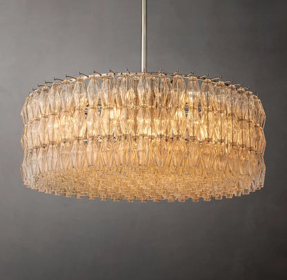 Chiara Clear Glass Round Chandelier