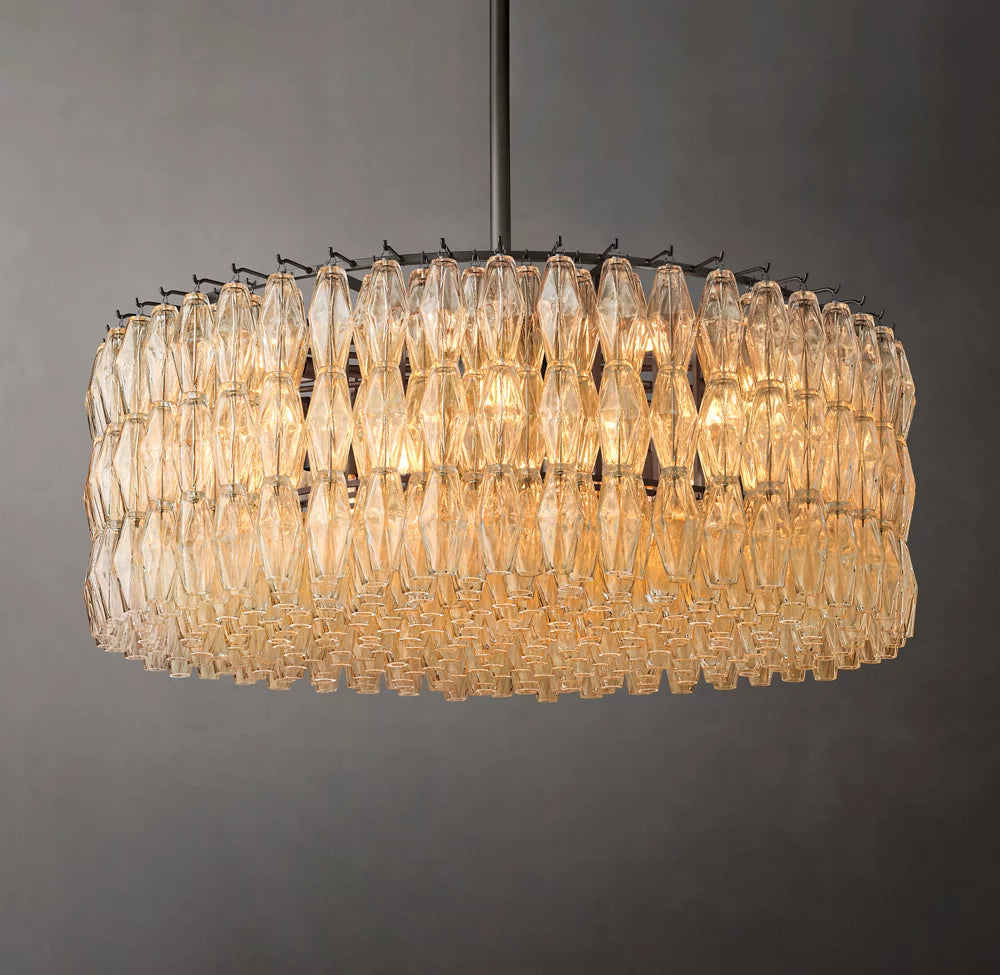 Chiara Clear Glass Round Chandelier